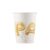 Procos 8 Paper Cups Gold Party