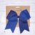 Cobalt Blue – 2-Tone Jumbo Grosgrain Hair Bow – Alligator Clip